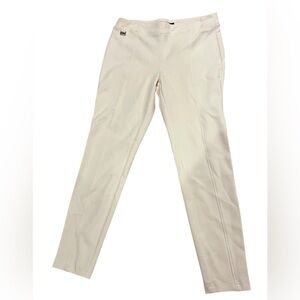 Zac & Rachel Cream Straight Leg Pants, NWT, L